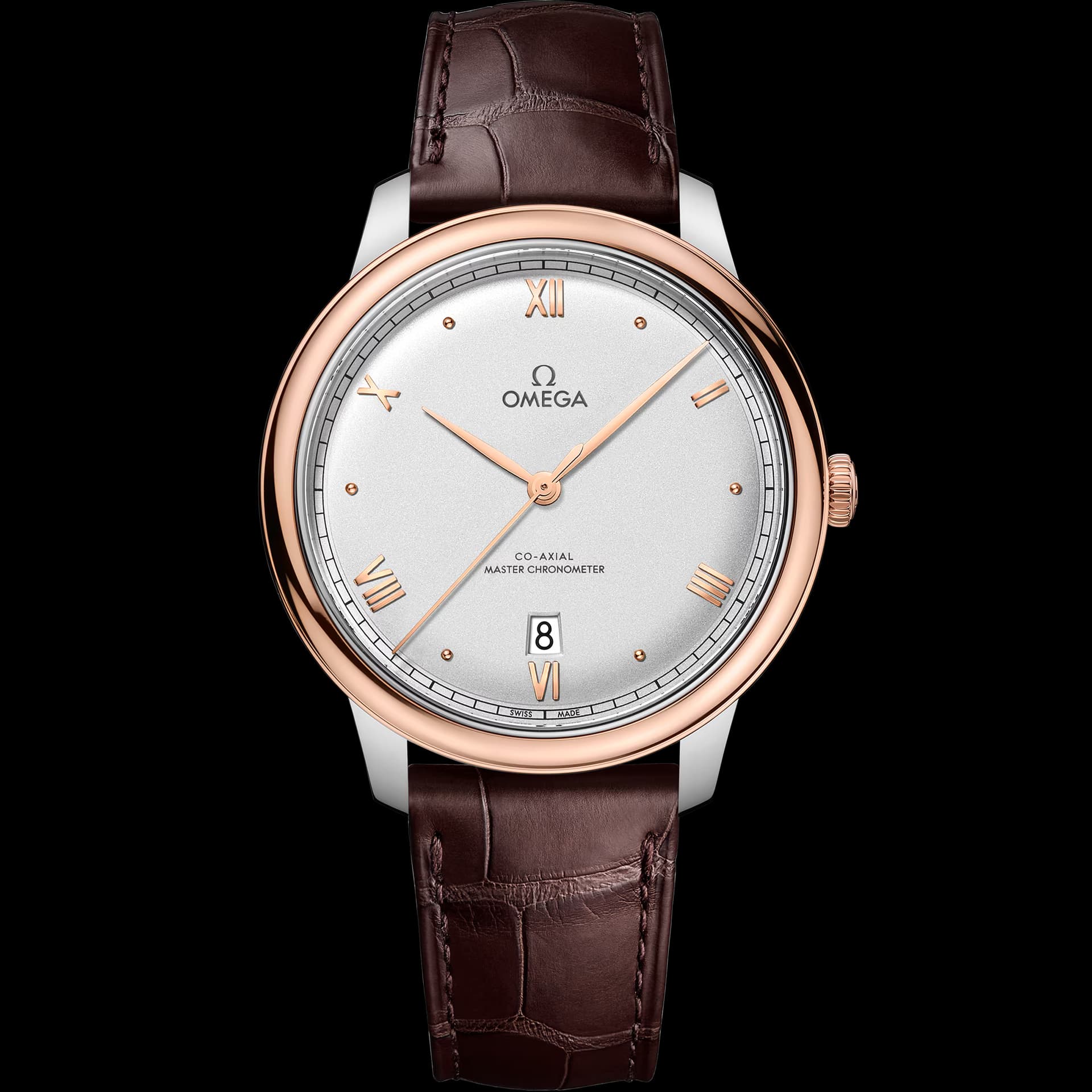 Omega De Ville 40 mm, acero - oro Sedna™