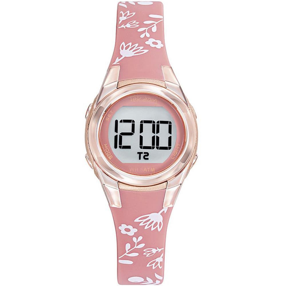 Tekday Montre Tekday en Plastique Rose