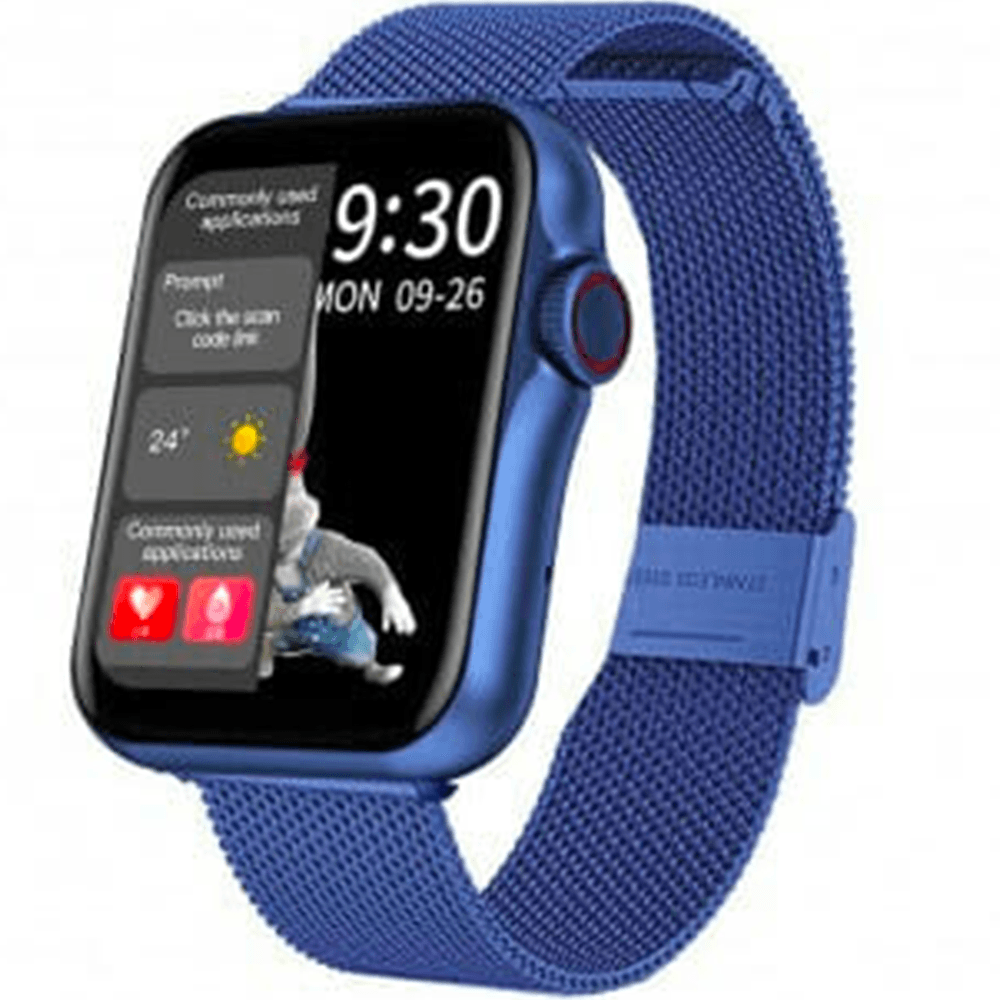 Smarty Montre Connectée Smarty Collection New Standing en Métal Bleu