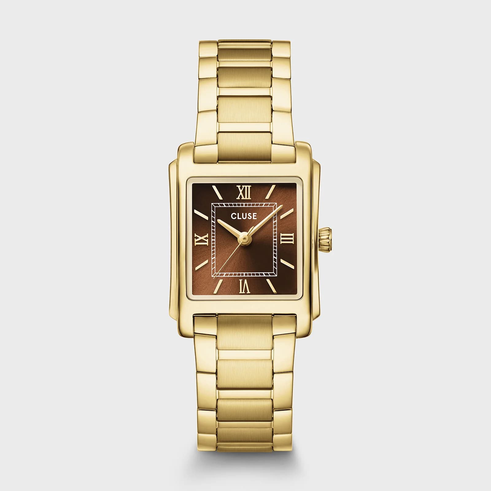 Cluse Anglée Watch Steel, Brown, Gold Colour