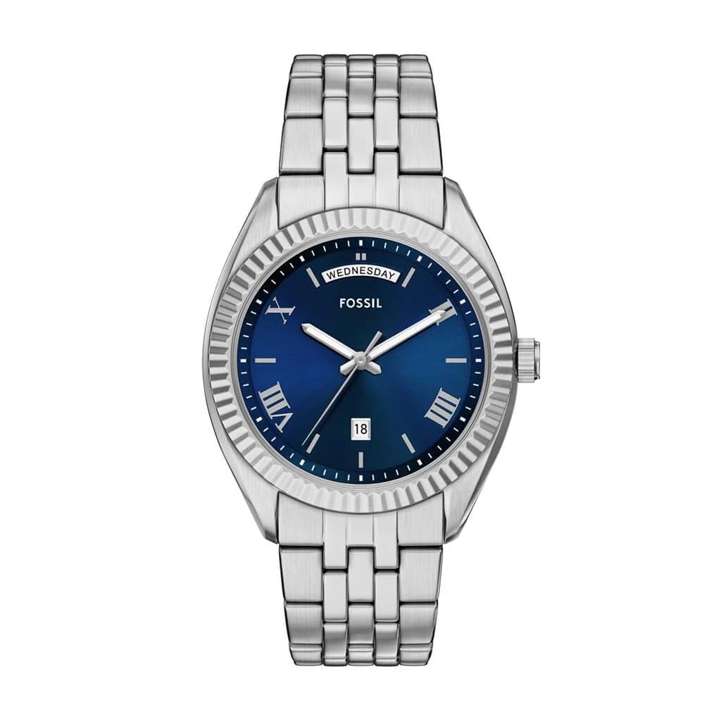 Fossil Campbell — boîtier argenté