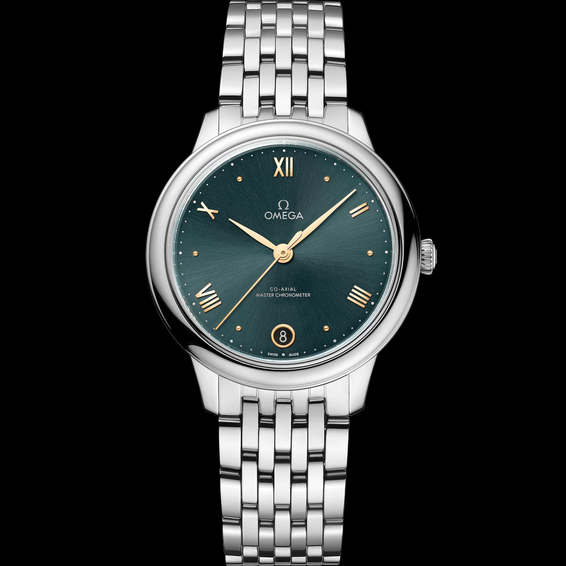 Omega De Ville 34 mm, acier sur acier