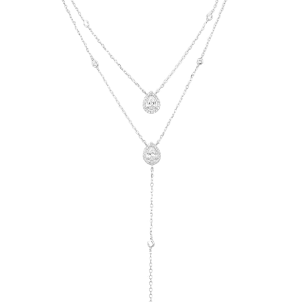 Gena Multi-rangs Femme Infini Poire Argenté