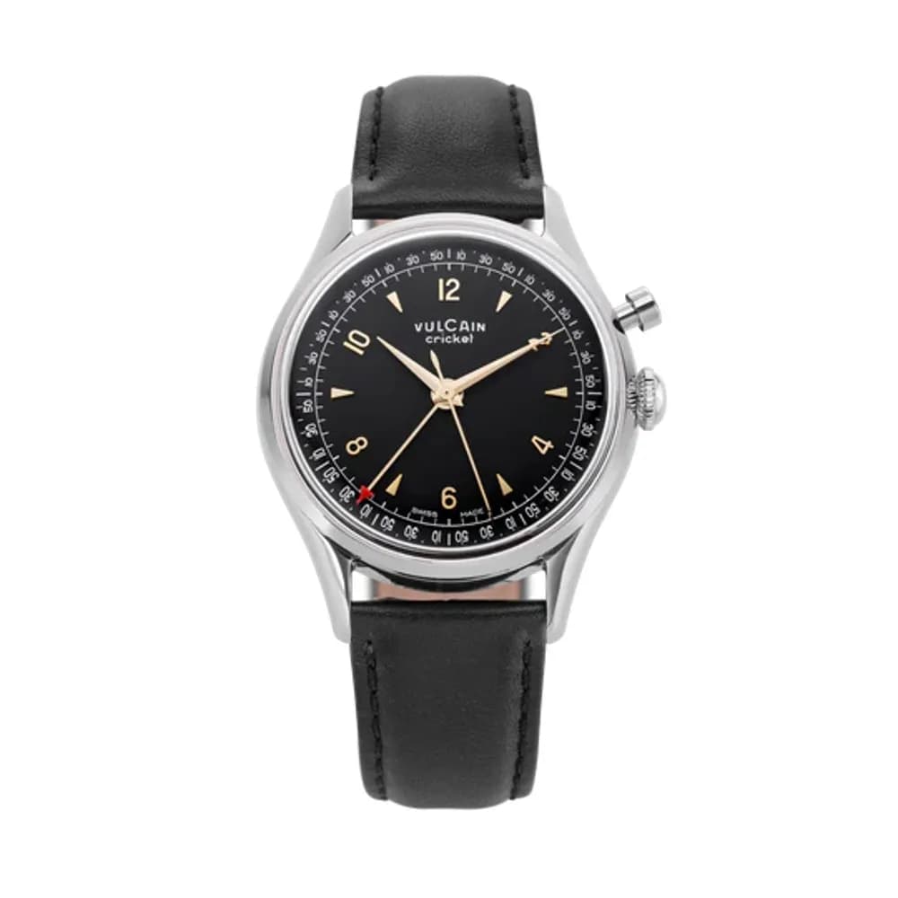 Vulcain Cricket Tradition 36 Mm Black & Gold