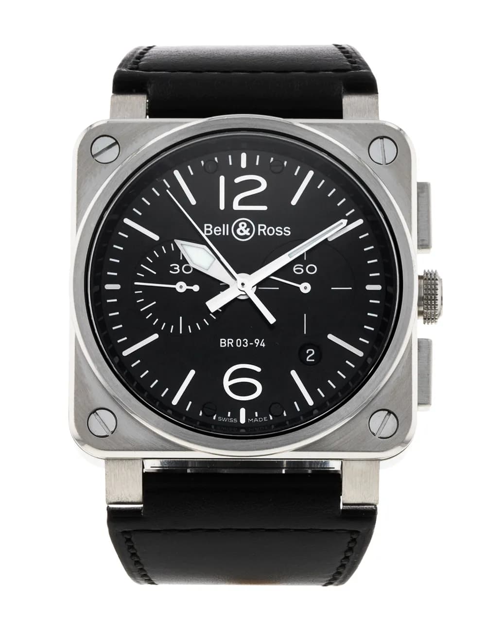 Bell & Ross Bell and Ross BR03-94 Chronograph BR0394-BL-SI/SCA