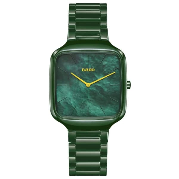 Rado Montre Rado True Square Thinline Cadran Nacre Verte