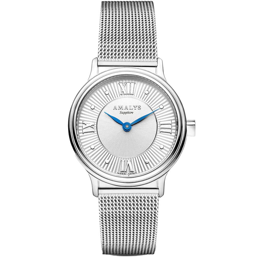 Amalys Montre Amalys Collection Watson 28 mm en Acier Argenté