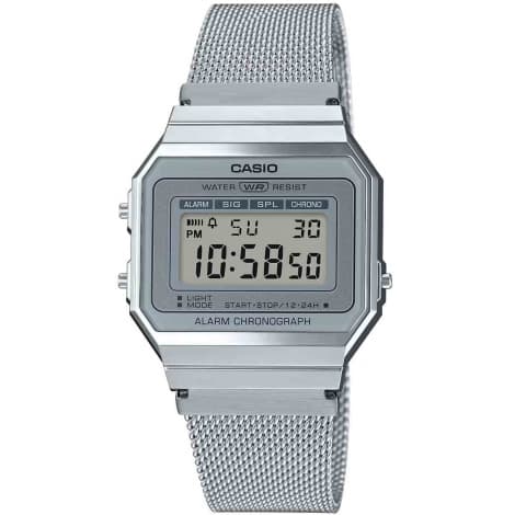 Casio Vintage Série Iconic — cadran argenté