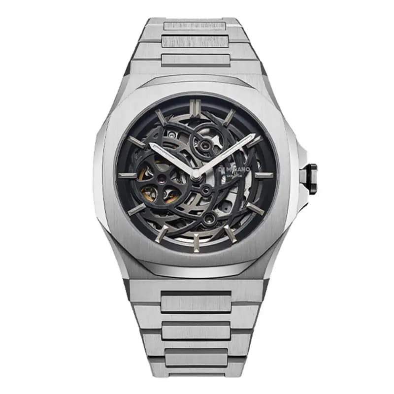 D1 Milano Montre D1 Milano Skeleton Automatique - 41.5 mm- Cadran - SKBJ10