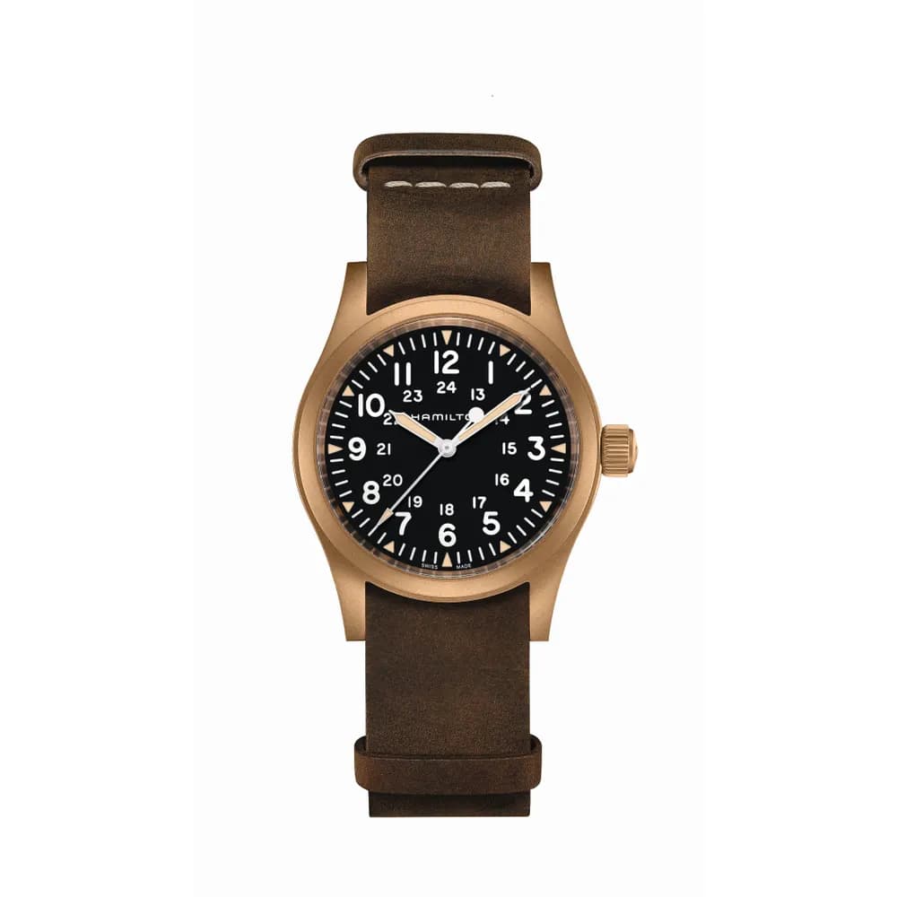 Hamilton Montre mécanique Homme Khaki field Noir