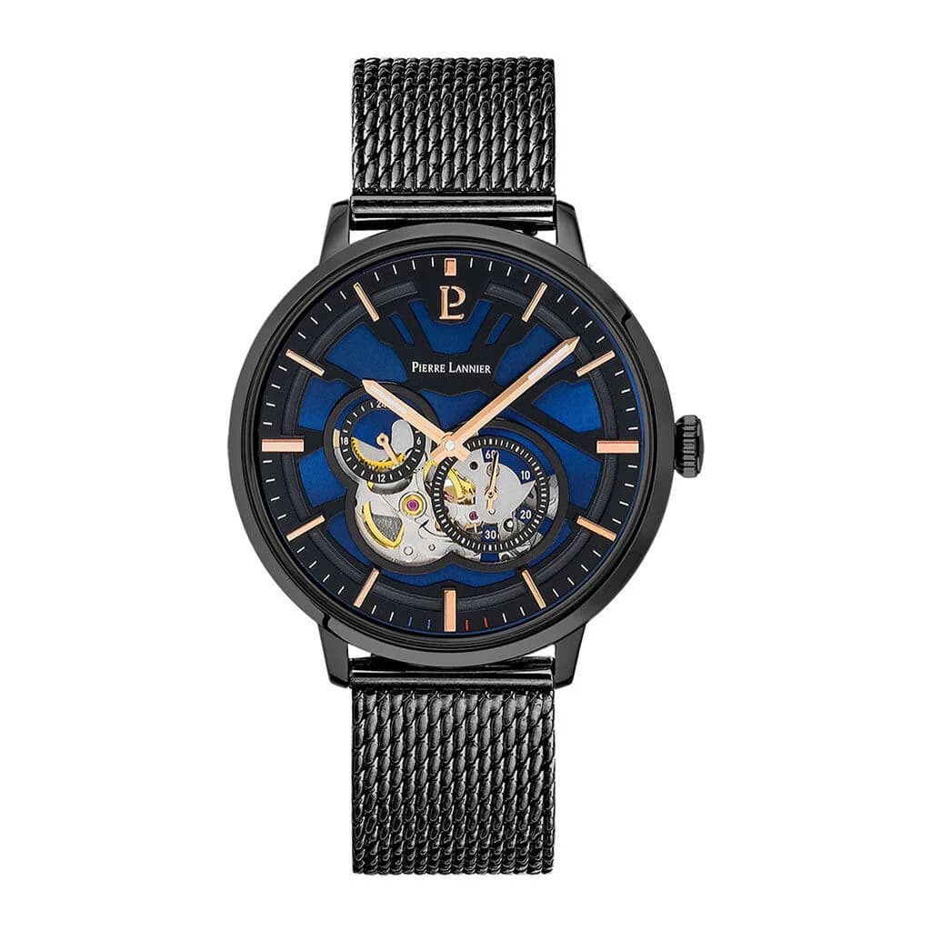 Pierre Lannier Montre Analogique Homme Pierre Lannier Acier Noir 335B469