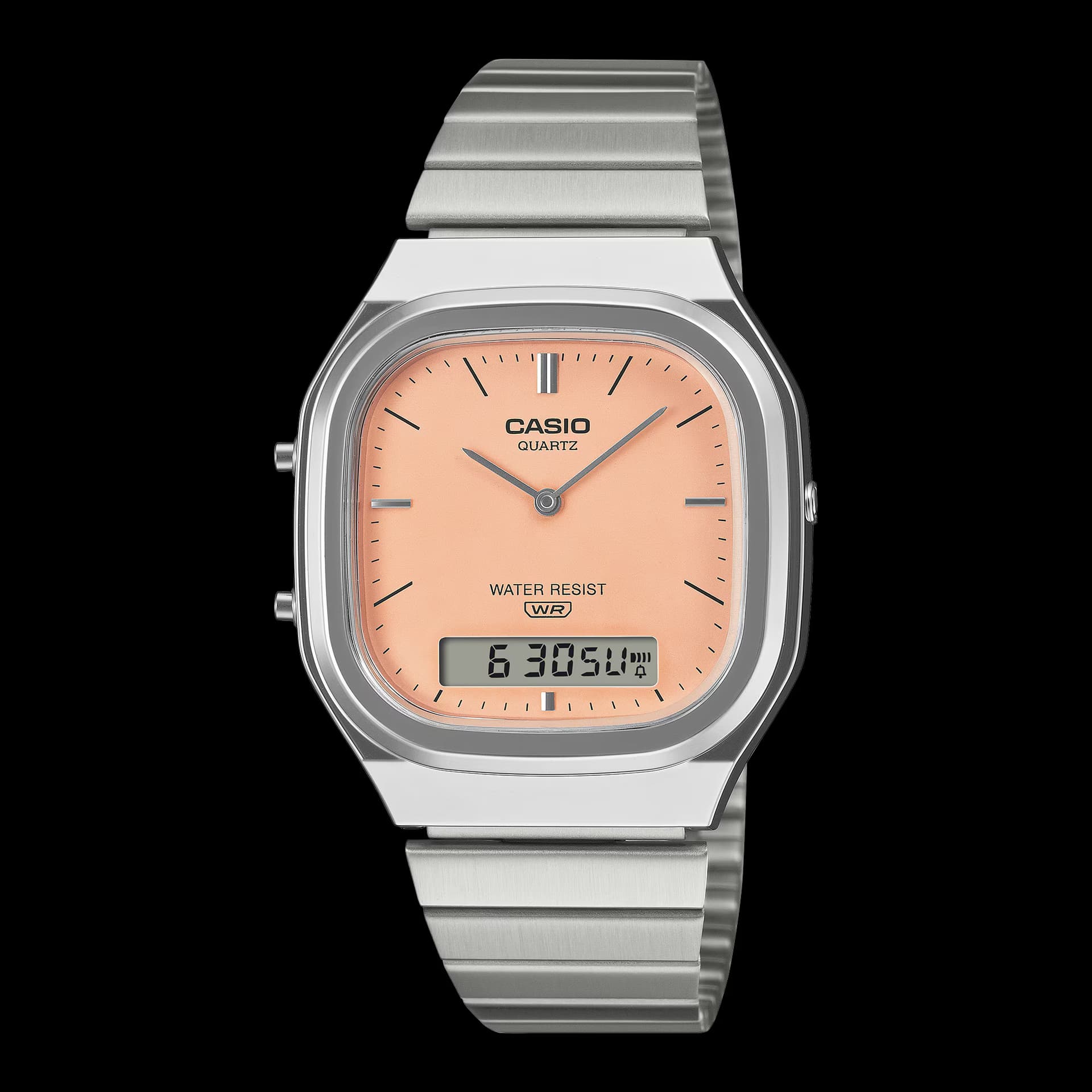 Casio Montre quartz Mixte Casio vintage Saumon