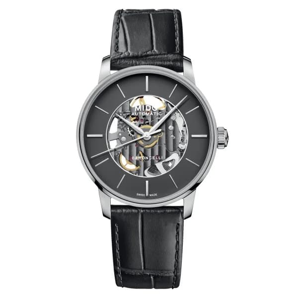 Mido Baroncelli Signature Skeleton