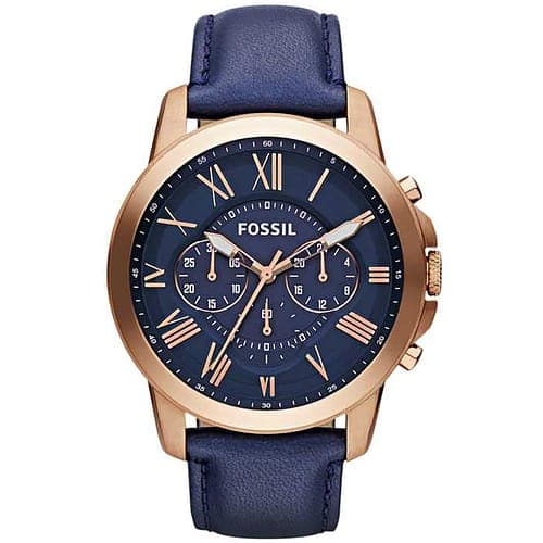 Fossil Homme — cadran bleu