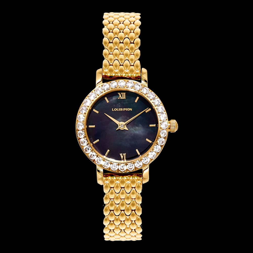 Louis Pion Montre quartz Femme Grace Noir
