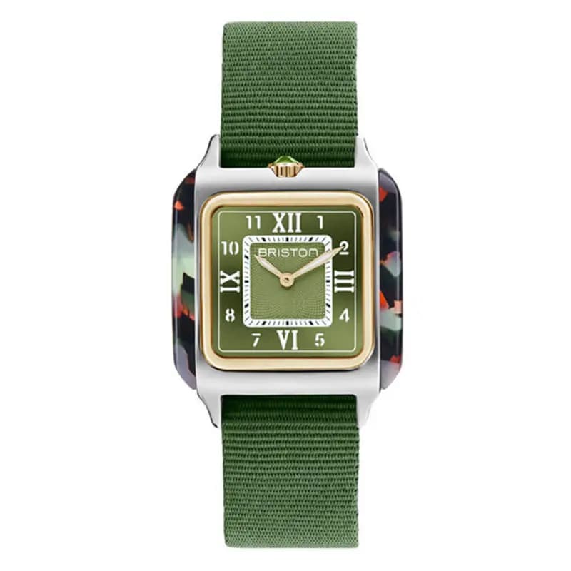 Briston Montre Streamliner Kennedy Spring - HM - Gold - Vert olive 262030.PYA.UG.26.NOL