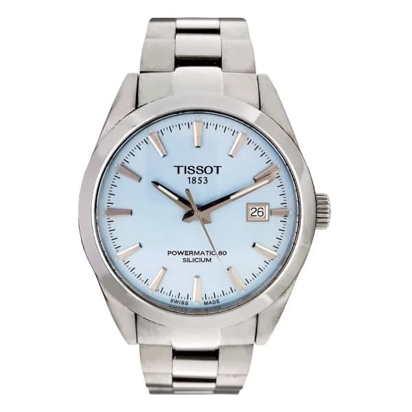 Daniel Gérard Montre Occasion Tissot Gentleman Powermatic 80 Silicium Cadran Turquoise