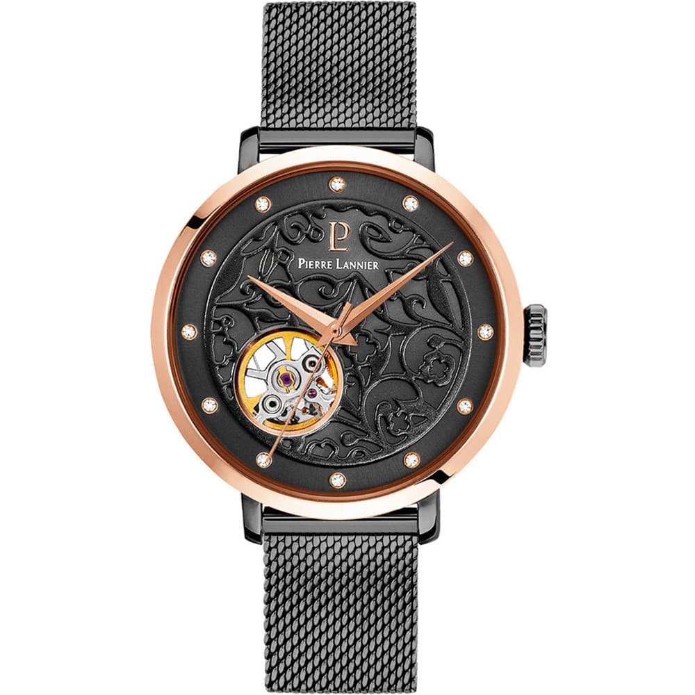 Pierre Lannier Montre Pierre Lannier en Acier Noir