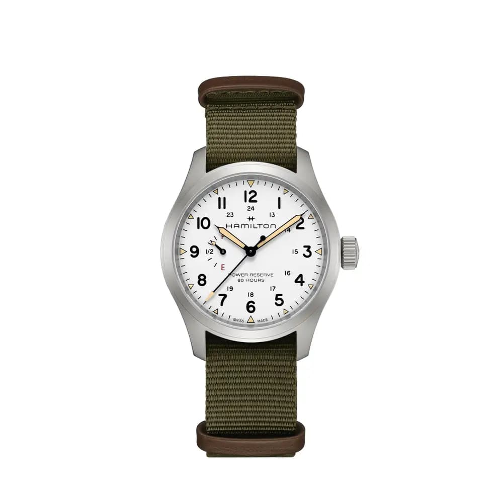 Hamilton Montre automatique Homme Khaki field Blanc