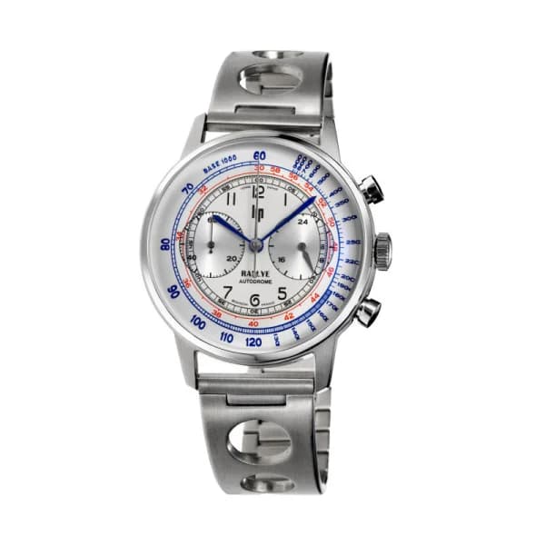 Lip Montre Lip Rallye Méca quartz Chronographe - Homme - cadran Gris- 40 mm - Acier inoxydable - 671827