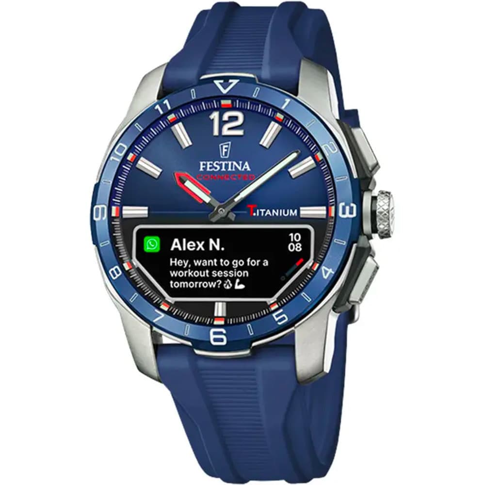 Festina Montre Connectée Festina Collection Connected D en Caoutchouc Bleu
