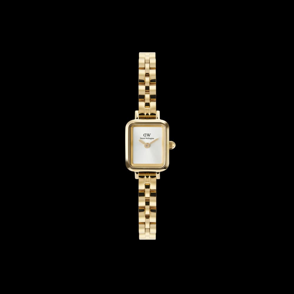Daniel Wellington Montre quartz Femme Quadro mini Argenté