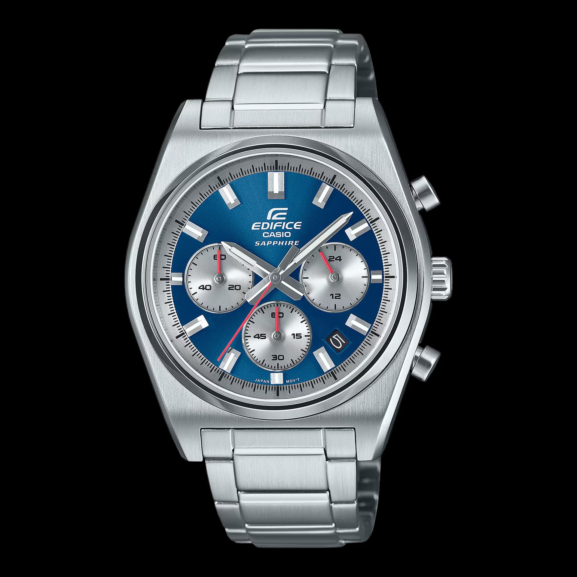 Casio Edifice — cadran bleu 47 mm