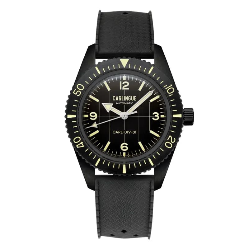 Carlingue Montre Diver 01 Black Mission