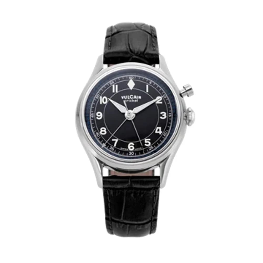 Vulcain Cricket Classique 36MM Black & White/Blue