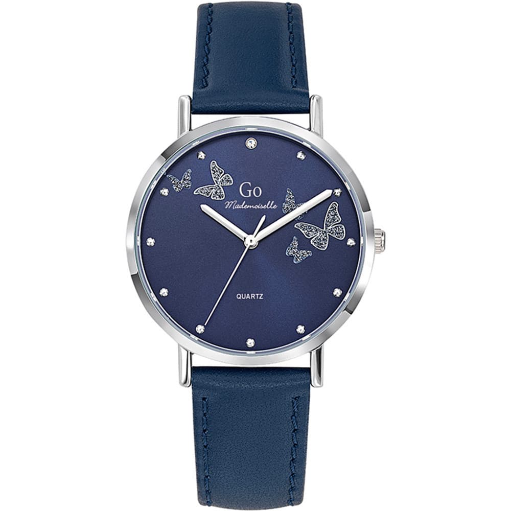 GO Mademoiselle Montre GO Mademoiselle en Cuir Bleu
