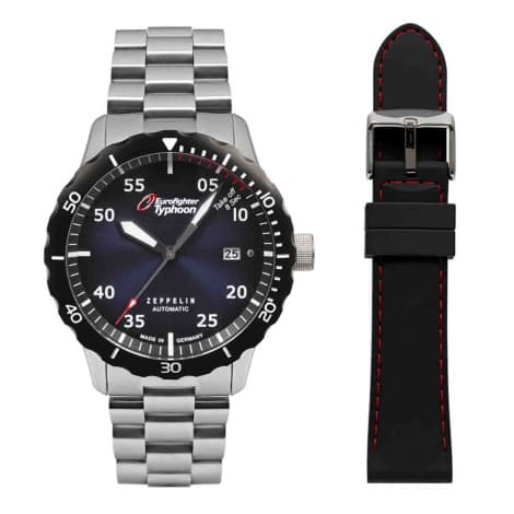 Zeppelin Montre Zeppelin Eurofighter Automatique Cadran Bleu - 7268M3_set