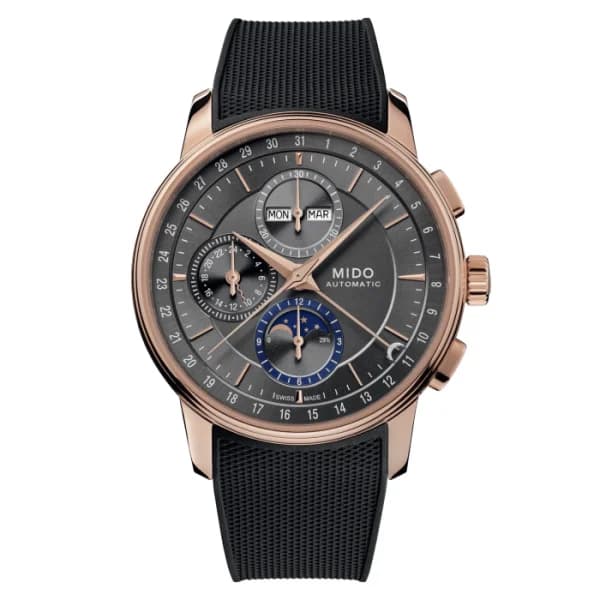 Mido Montre Mido Baroncelli Chronograph Moonphase 42 mm- M027.625.37.061.00