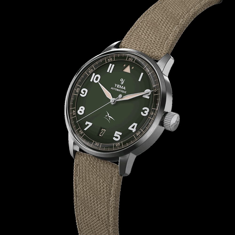 Yema Montre automatique Homme Flygraf Kaki