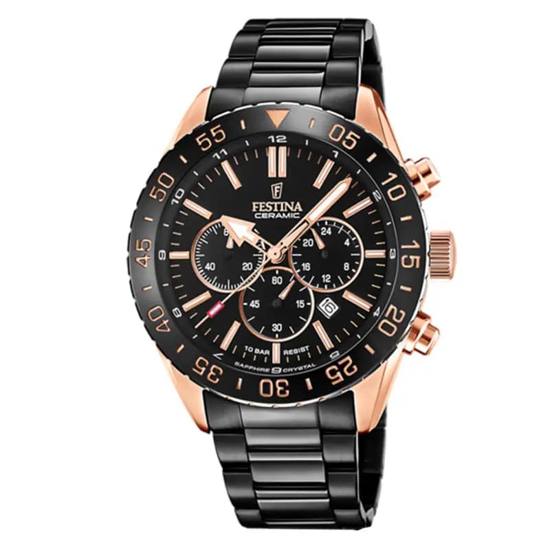 Festina Montre Homme FESTINA CERAMIC en Céramique Noir