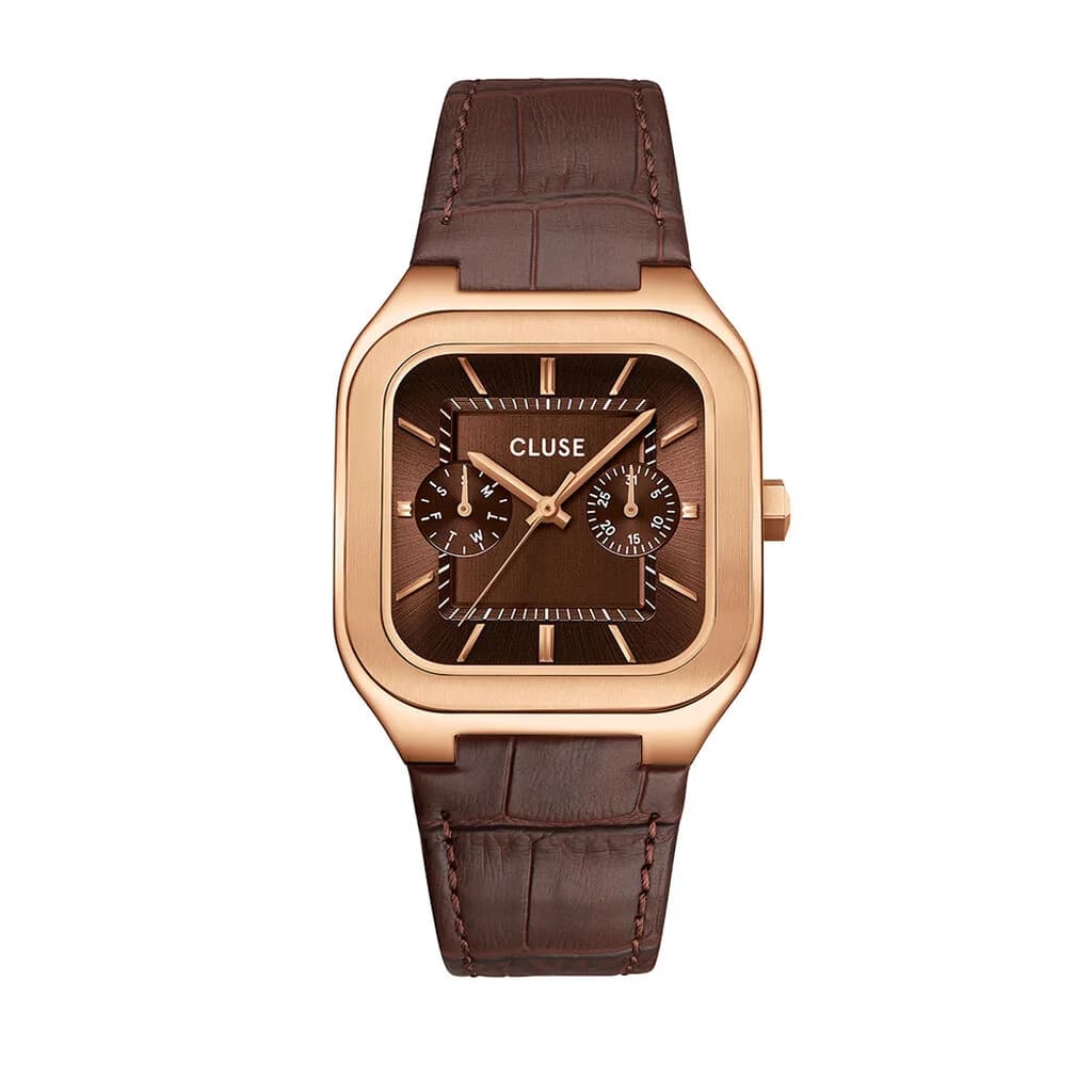Cluse Montre Cluse Quadrus Multifonction Marron
