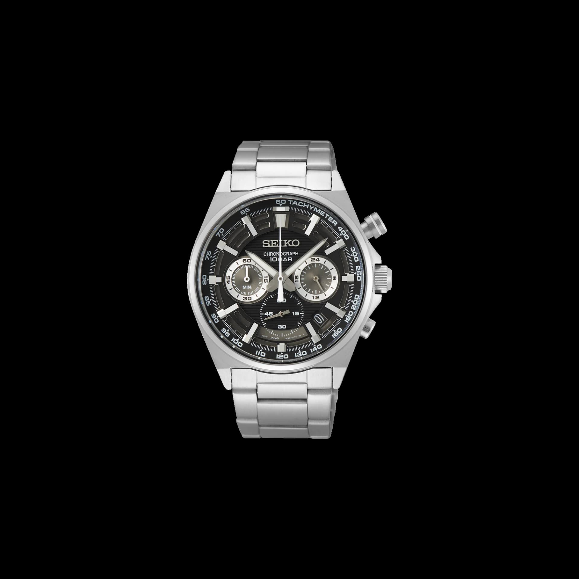 Seiko Sport — boîtier acier 41 mm