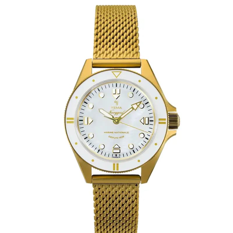 Yema Montre Navygraf Marine Nationale Edition Femme 400ᵉ Anniversaire YMHF1592MN-BM