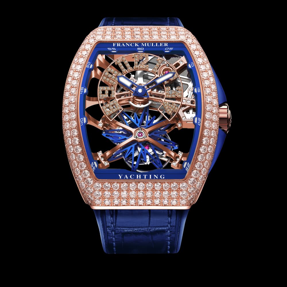 Franck Muller Montre Homme Vanguard Bleu