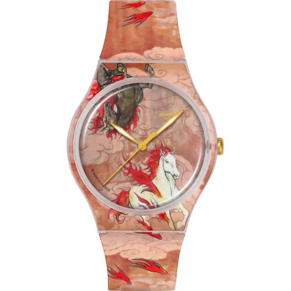 Swatch Montre Swatch en Silicone Multicolore