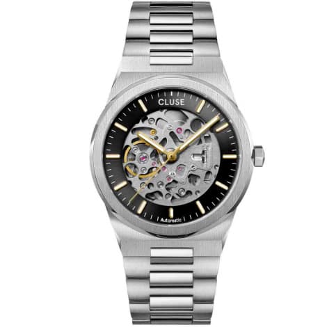Cluse Vigoureux Automatic Watch Steel, Black, Silver Colour