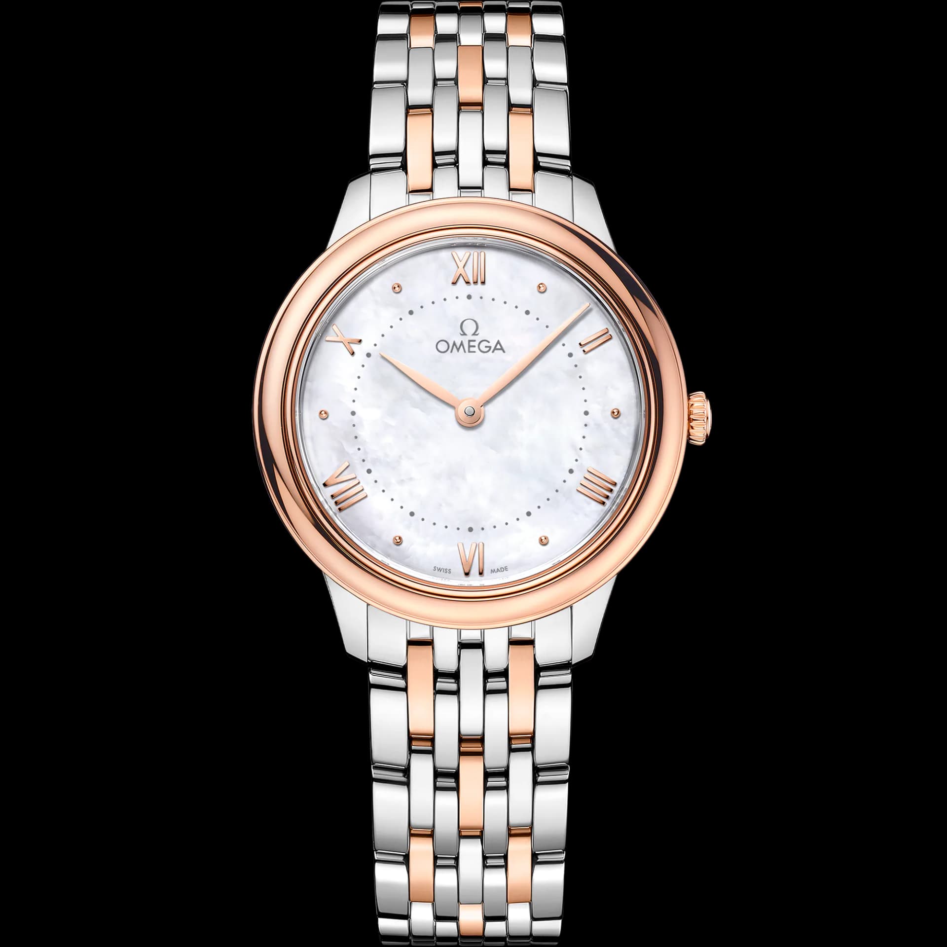 Omega De Ville 30 mm, acier - or « Sedna™ » sur acier - or « Sedna™ »
