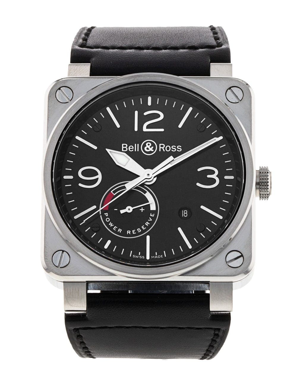 Bell & Ross Bell and Ross Aviation BR0397-BL-SI/SCA