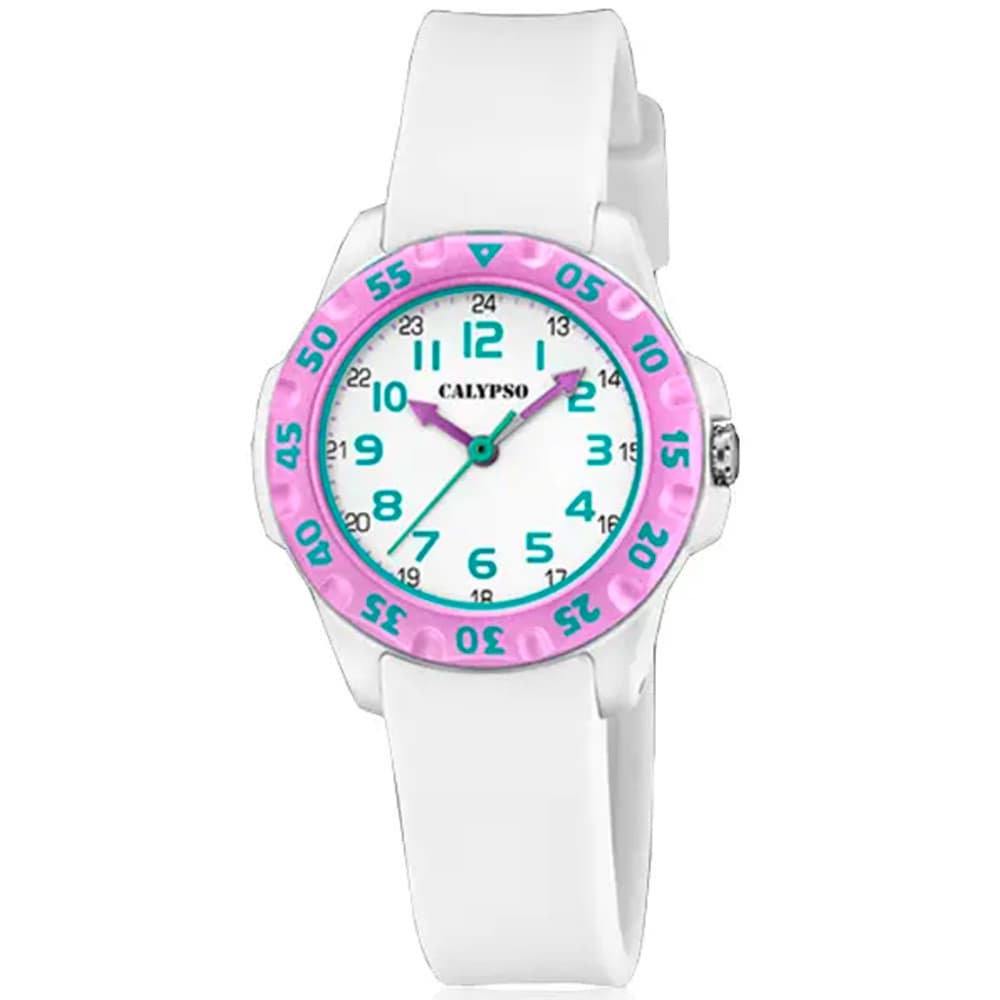 Calypso Montre Calypso Collection My First Watch en Silicone Blanc