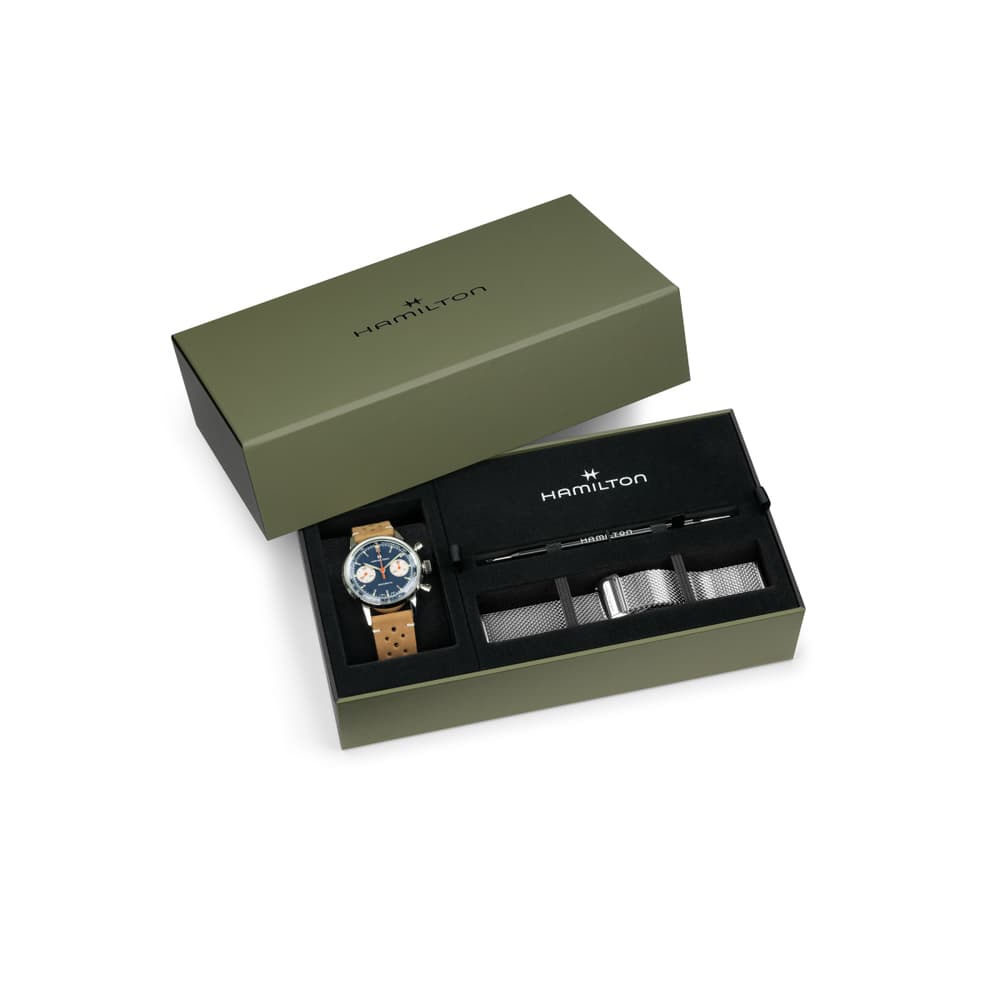 Hamilton Montre mécanique Homme American classic Bleu, Argenté