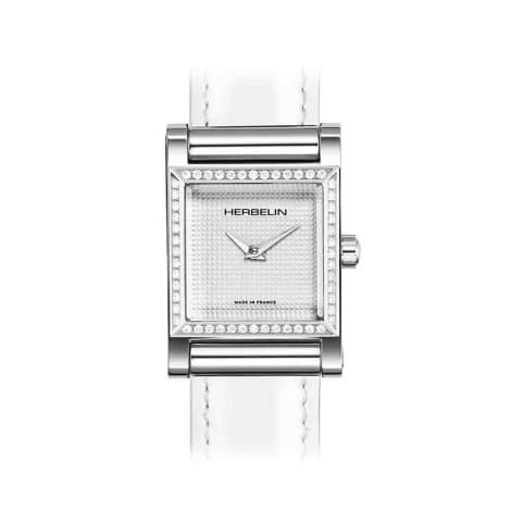 Michel Herbelin Montre Antares Personalisable- Boîtier Steel Edition - Diamants - H17144AP52Y02