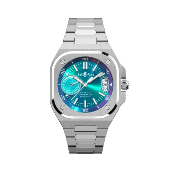 Bell & Ross Montre BELL &amp; ROSS BR-X5 Iridescent Bracelet Acier