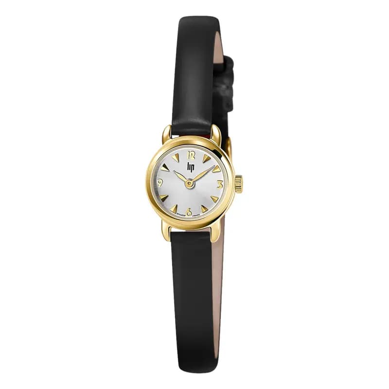 Lip Montre Lip Henriette 671618- Femme - cadran Argent- 18.5 mm - Acier et PVD Doré