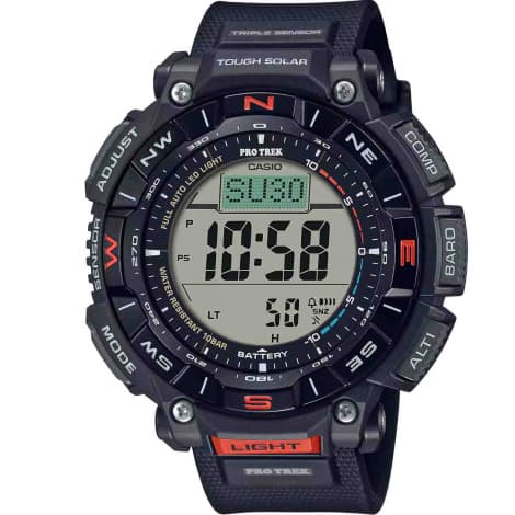 Casio Montre Casio Pro Trek - Série PRG-340 - Noir & Rouge - PRG-340-1