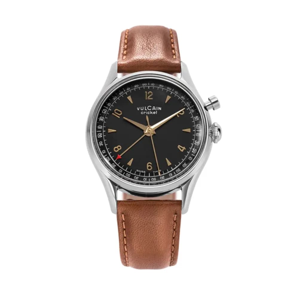Vulcain Cricket Tradition 36 Mm Black & Gold