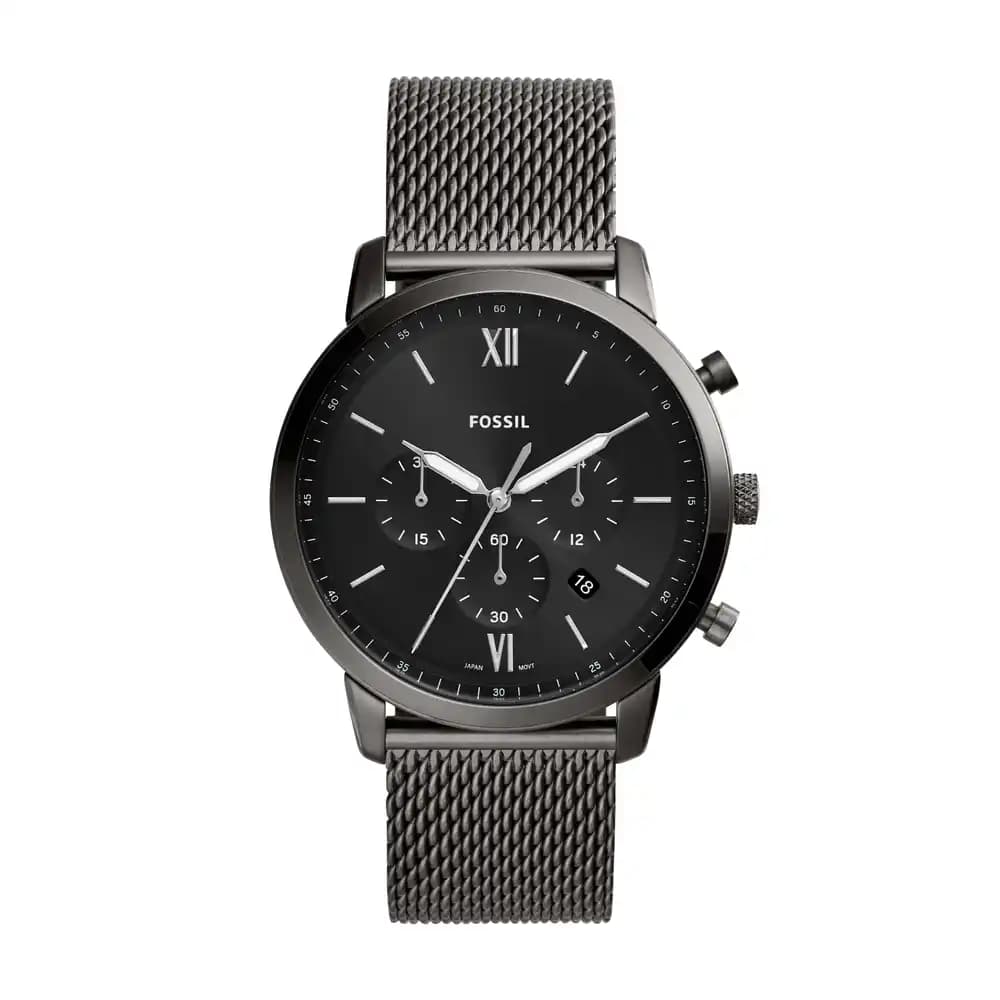 Fossil Neutra Chrono — cadran noir